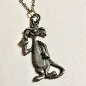 Vintage Sylvester Cat Necklace Warner Bros Looney Tunes 20" Pendant Cartoon